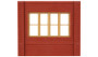 HO Vict Gr Window | 4pk