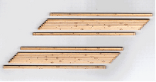 Blair Line 134 HO Laser-cut 2-lane angled (right) Wood Grade Crossing