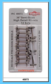 InterMountain 40073 12 Pack HO 36" High Detail Insulated Metal Wheelsets / axles (12)