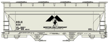 Accurail 81711 HO ACF 2-Bay Covered Hopper | Morton Salt USLX #620| Kit