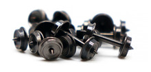 60057 N scale 33" wheels for Micro-Trains trucks (100 pack)