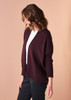Quinn Short Cardigan - Raisin