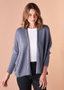 Quinn Short Cardigan - Slate