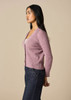 Wednesday Cardigan - Thistle (side)