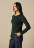 Phoebe Top - Basil (side)