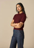 Pearl Tee - Merlot (side)