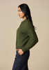Pearl Cardigan - Moss (side)
