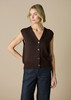 Margaux Vest - Chocolate