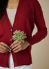 Edith Cardigan - Cherry