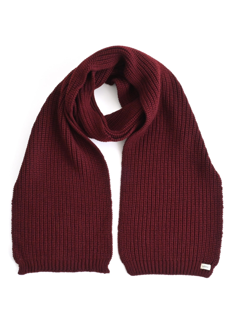 Ernest Scarf - Merino Wool - Merlot - uimi