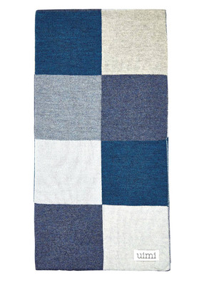 Frankie Blanket - Denim (folded)