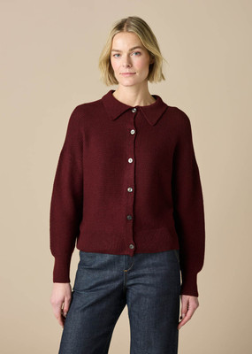 Pearl Cardigan - Merlot