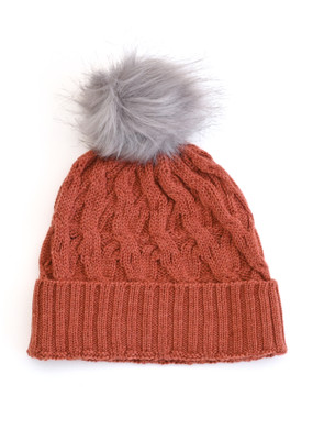 Mabel Beanie - Papaya
