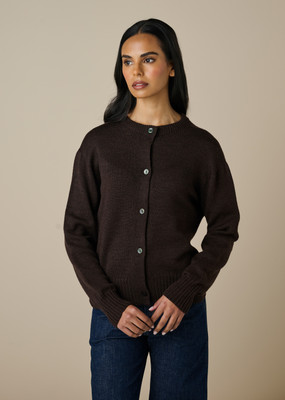 Bessie Cardigan - Chocolate