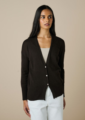 Edith Cardigan - Chocolate