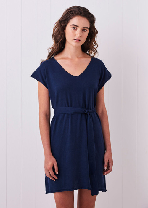 Tully Dress - Royal (with belt)