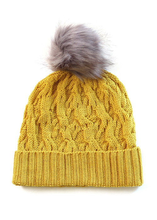 Mabel Beanie - Wattle