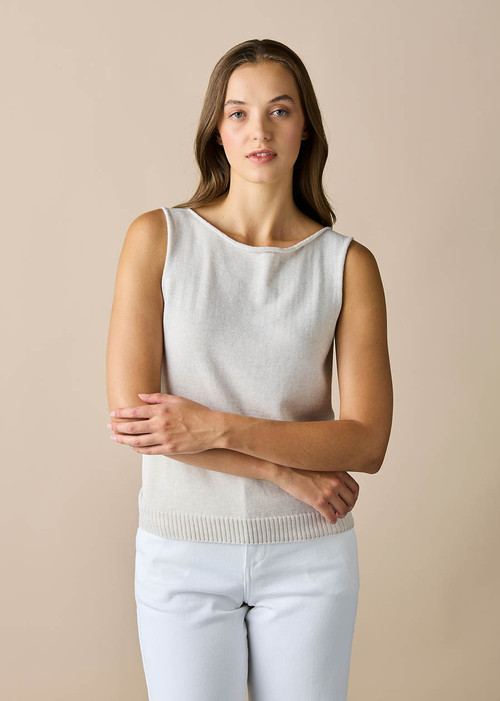Sloane Singlet - Chalk