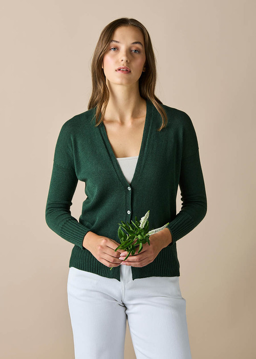 Edith Cardigan - Basil