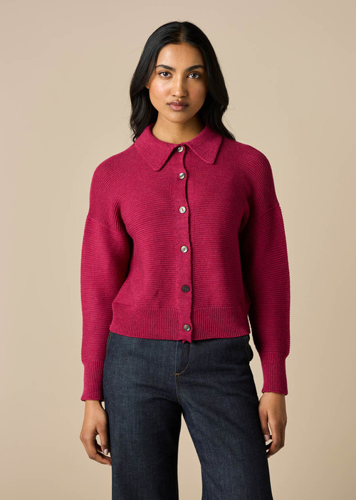 Pearl Cardigan - Magenta