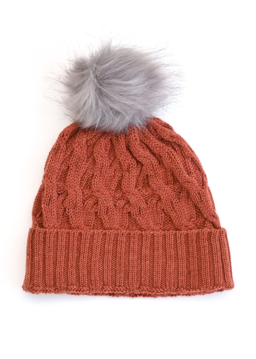 Mabel Beanie - Papaya