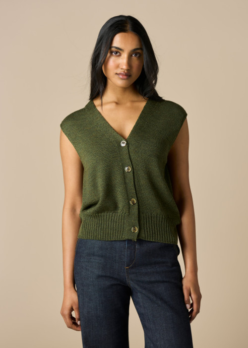 Margaux Vest - Moss