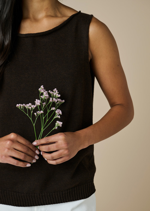 Sloane Singlet - Chocolate