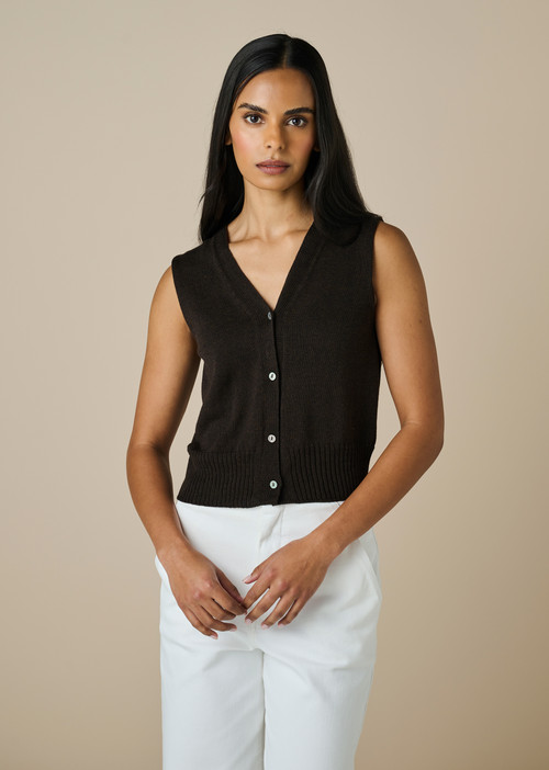 Odette Vest - Chocolate