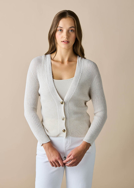Wednesday Cardigan - Egyptian Cotton - Chalk - uimi