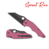 Spyderco YOJUMBO™ Pink G-10 Black Blade Sprint Run™ C253GPNBKP