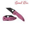 Spyderco Microjimbo™ Pink G10 Black Blade Sprint Run™ C264GPNBKP