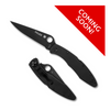 Spyderco Police Model™ Black Stainless Steel Black Blade