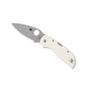 Spyderco Chaparral® Ivory G-10 Damasteel® C152GPIVD
