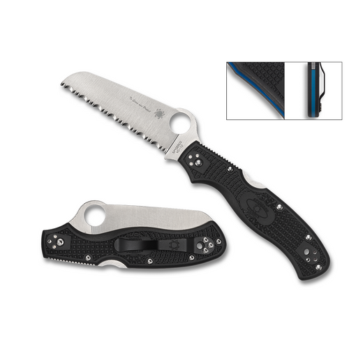 Spyderco Rescue 3 Lightweight Thin Blue Line