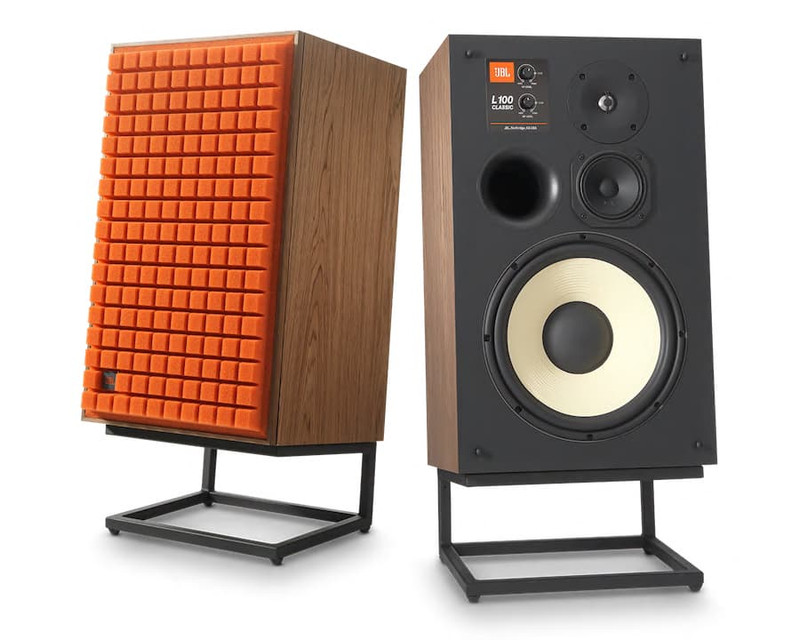 JBL Classic 5.25" (130mm) 2-Way Bookshelf Loudspeaker with Orange Grill (pair)