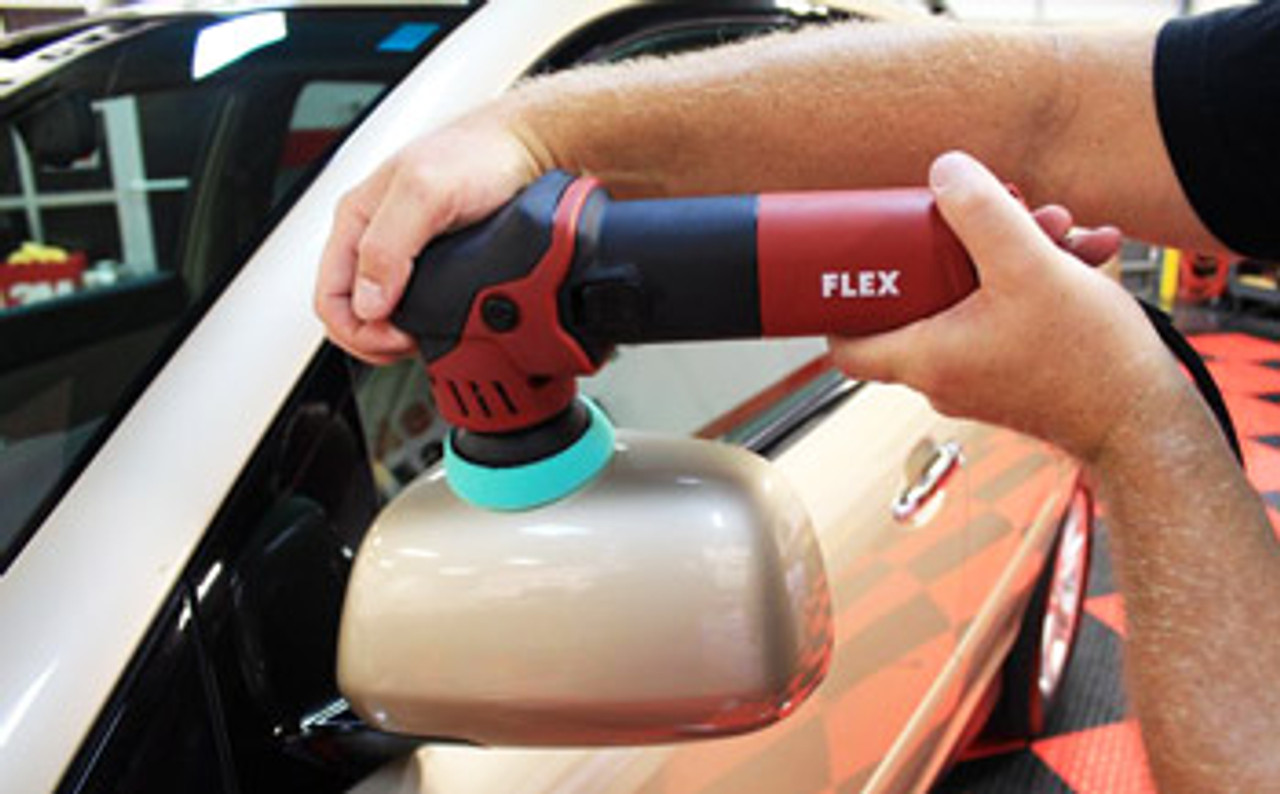 Flex XFE 7-12 80 Mini Random Orbital Polisher, 3 Backing Plate