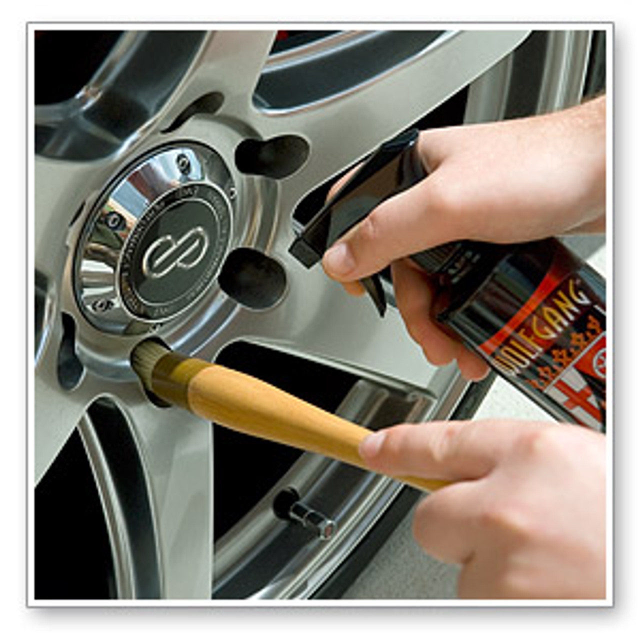 Clean Wheel Brush, lug nut brush, clean brake calipers, clean lug