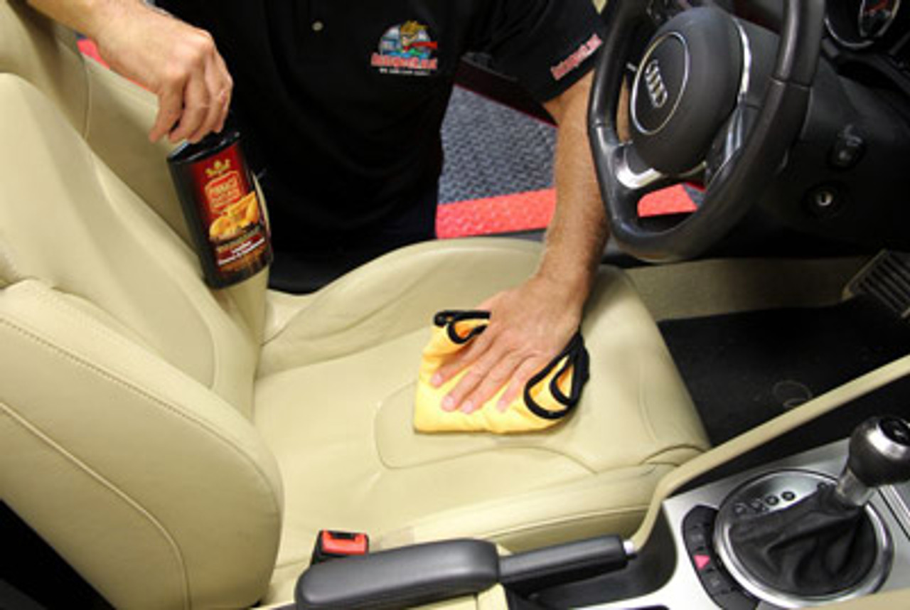 Pinnacle Leather Cleaner & Conditioner cleans and protects leather seats  and upholstery. One step leather treatment, all in one leather care, leather  cleaner/conditioner