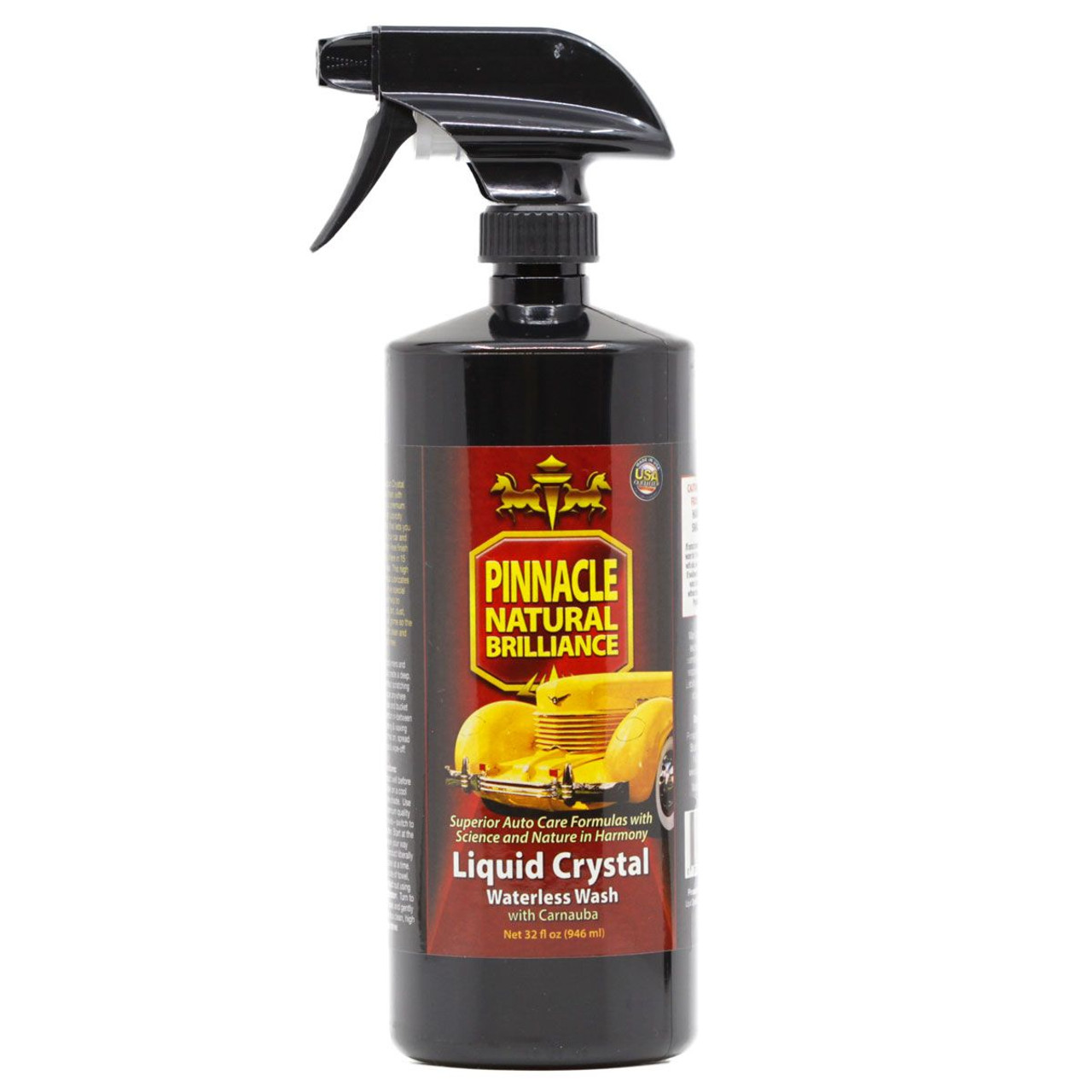 Pinnacle Liquid Crystal Waterless Wash with Carnauba, waterless car wash,  eco friendly car wash products