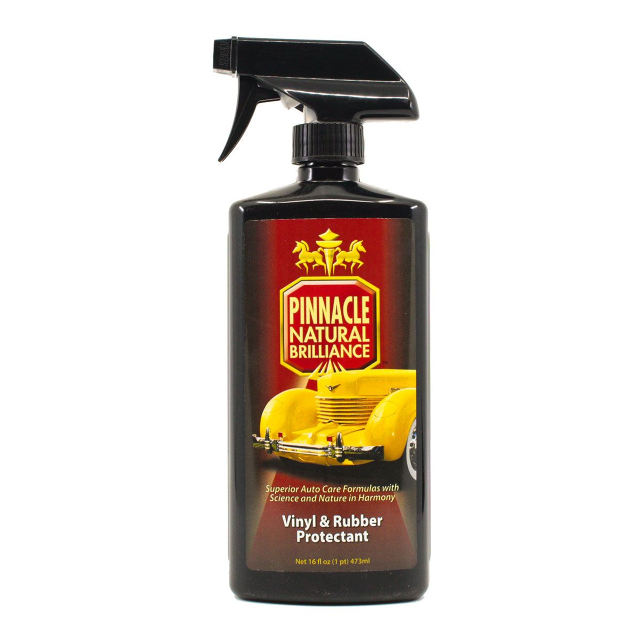 Pinnacle Vinyl & Rubber Protectant protects interior rubber and