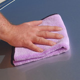 Use the Super Plush Junior Towel to safely buff away quick detailers.