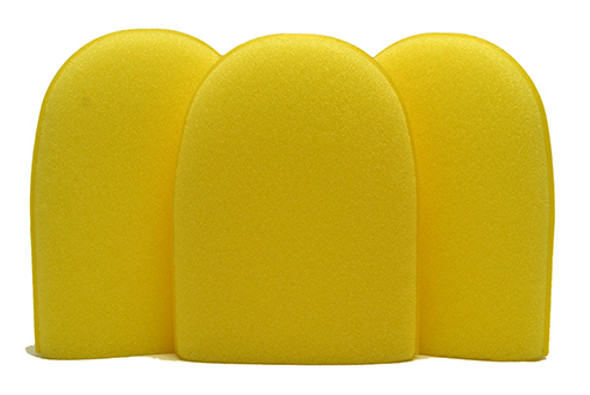 Yellow Aggressive Flex Foam Finger Pockets - 3 Pack