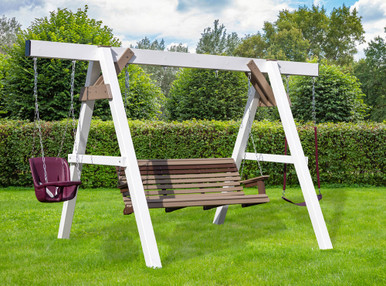 Kids A-Frame Swing Set B | A-Frame Series | Weaver Playsets