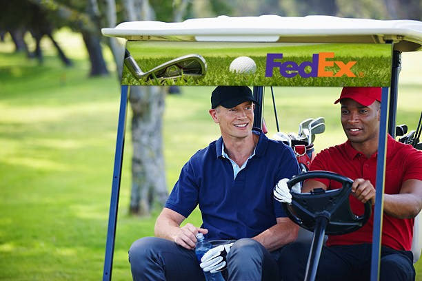 Full Color Golf Cart Banner Wrap FRONT