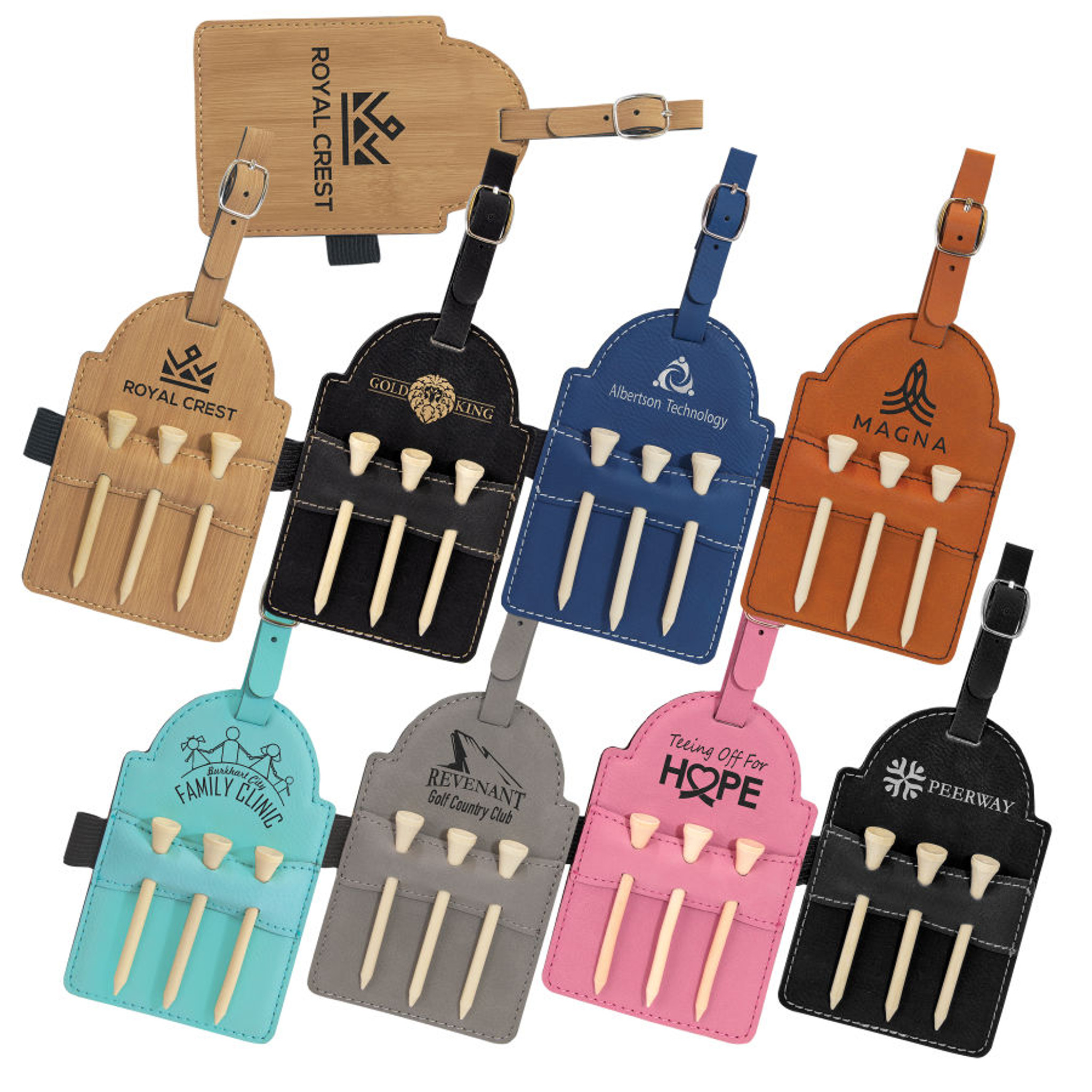 Leather Luggage Tag/Golf Bag Tag - LaserSketch Ltd.