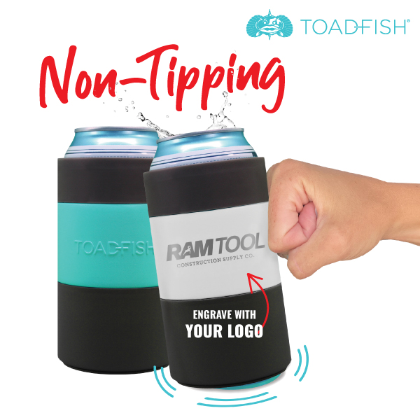 Personalized Toadfish Non-Tipping Can Holder – Custom Branding