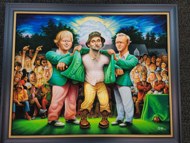 Green Jacket: A Tribute to Carl Spackler Framed Giclee Print 22 x 28