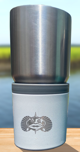 Teal Toadfish Outfitters The Anchor Stainless Steel Non-Tipping Cup Holder