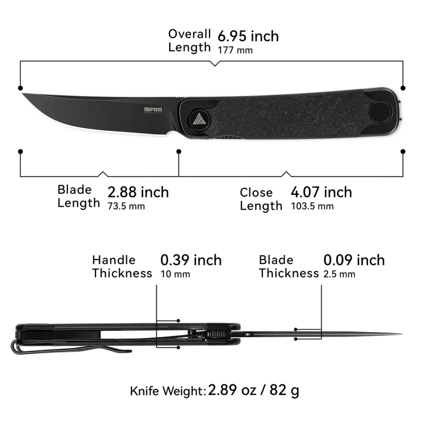 SRM Enso 131M Liner Lock Folding Knife