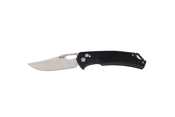 SRM Knives 9201 Ambi Lock Knife, Black G10, Satin Blade